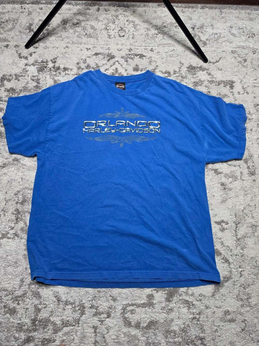 Harley-Davidson Orlando T-Shirt Size 2XL Blue Palm Trees